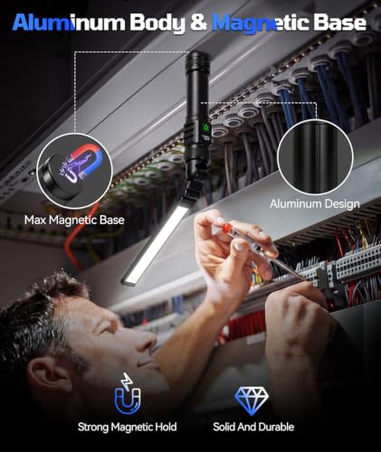 Magnetic Rechargeable LED Work Light/Flashlight for Mechanics - Image 6