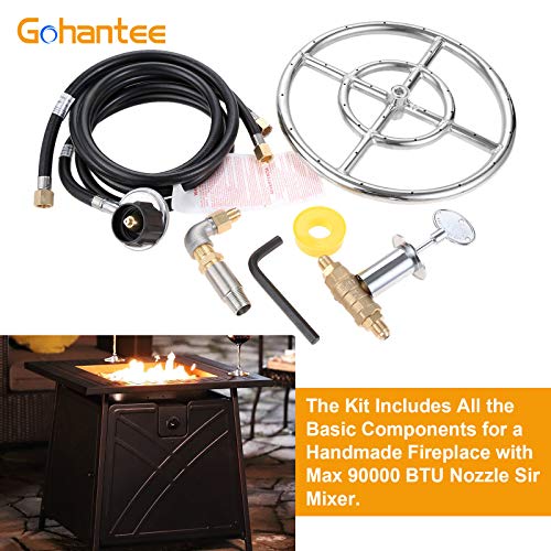 Fire Ring Burner Valve Assembly Kit, 12 inch Stainless Steel Fire - Image 4