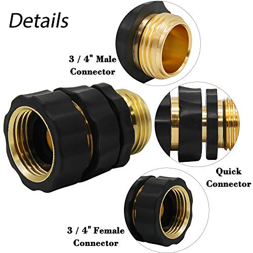 Triumpeek 3/4" Garden Hose Connector, 9 Pieces Garden Hose Quick - Image 5