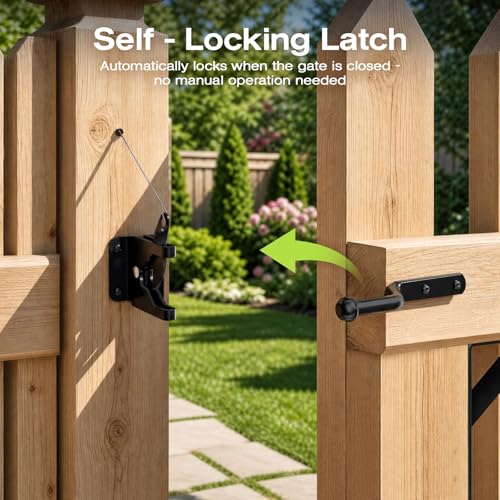 YQE 2 Sets Anti Sag Gate Kit for Wooden Fence, Heavy Duty - Image 7