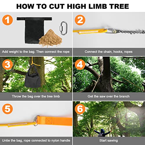 Premium 55 Inch High Limb Rope Saw with Two Ropes,70 Sharp - Image 5