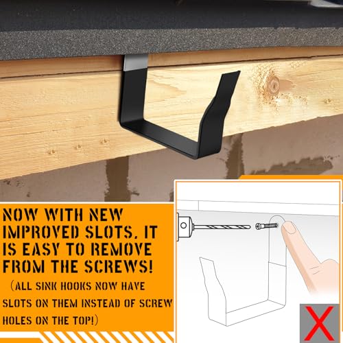 Yaocom 2 Pcs Gutter Hangers 5 Inch Gutter Brackets Kit - Image 6