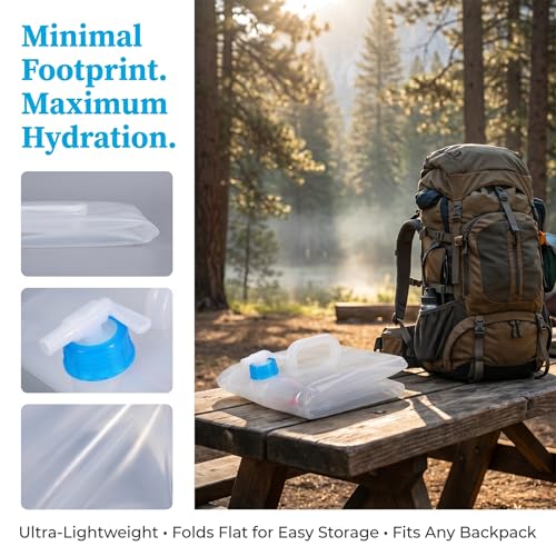 BEWBBAT 2 Pack 5.3 Gallon Collapsible Water Container - Image 7