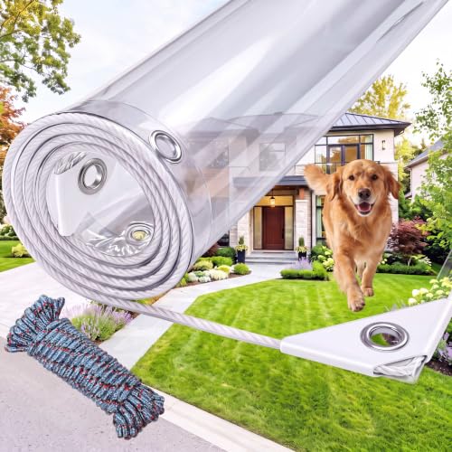 Clear Tarp with Grommets, 4x6ft Transparent Tarps Heavy - Image 2