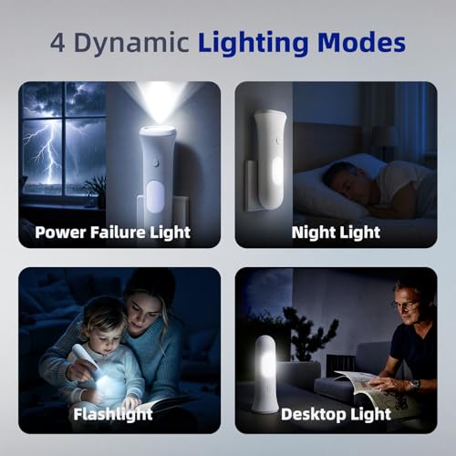ROSSEX 4 in 1 Emergency Lights for Home Power Failure, 4 | Home Repair - Image 5