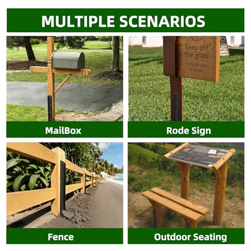 5PCS Fence Post Repair Kit, Heavy Duty Fence Posts Repair - Image 7