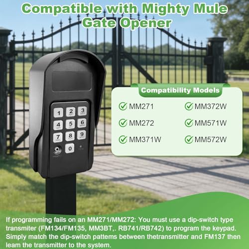 FM137 Wireless Digital Keypad Replacement for Mighty Mule - Image 3
