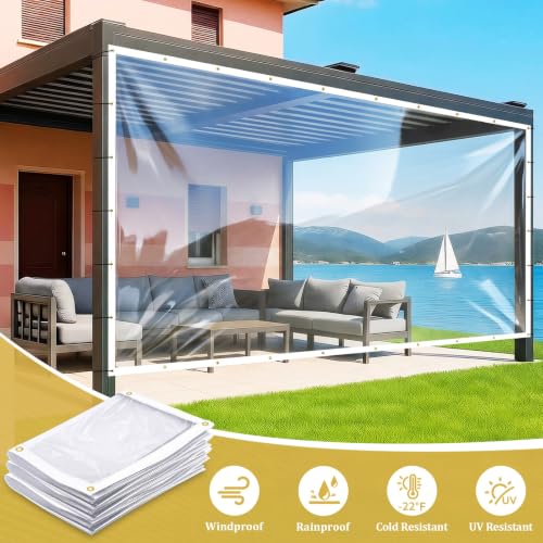 8x10ft Clear Tarp Heavy Duty Waterproof Clear Tarp | Travel Essentials - Image 4