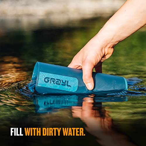 GRAYL UltraPress 16.9 oz Water Purifier & Filter Bottle, Forest - Image 3