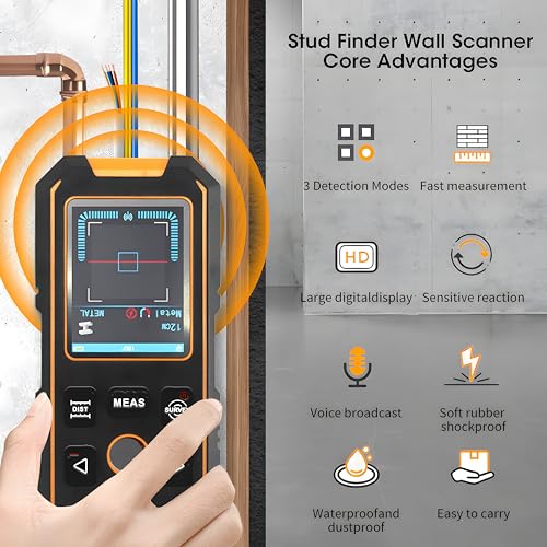 Stud Finder Wall Scanner, 5-in-1 Wall Detector with Laser Measure - Image 5