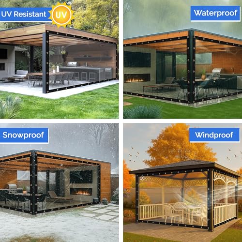 Covers & All Heavy Duty Clear Vinyl Tarp – 20 Mil Waterproof - Image 4