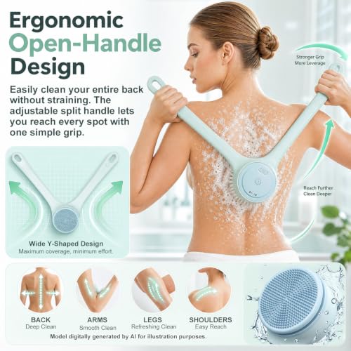 Electric Body Scrubber, Electric Body Brush for Shower - Image 4