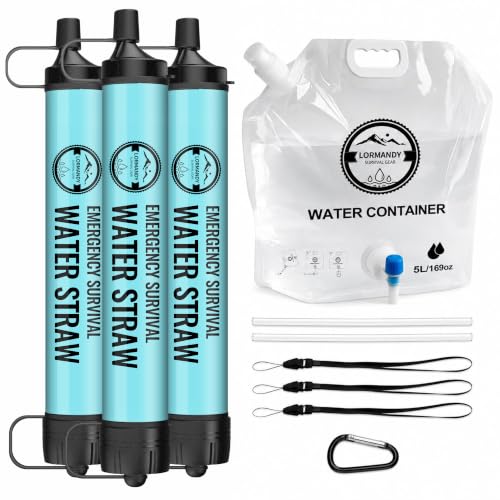 Ultralight Water Filter Straw3-Pack,New Combo Portable 5L - Image 2