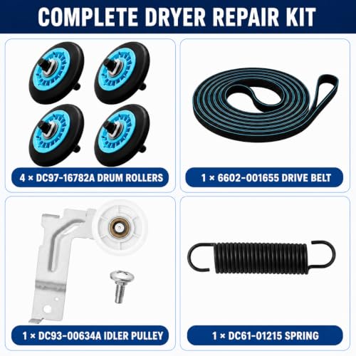 Dryer Repair Kit Compatible with Samsung & Kenmore Dryers - Image 3