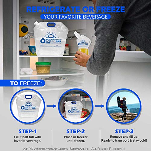 WaterStorageCube Premium Collapsible Water Container Bags - Image 6
