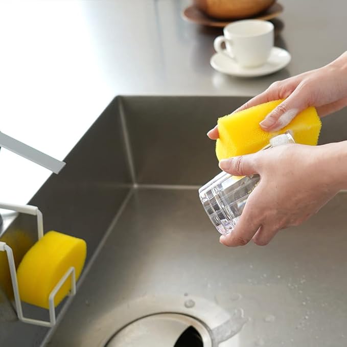 Azuma Industrial Sponge, Kitchen Sponge, Draining, No Shedding, Foaming, Black, Mini, TK Lock Nylon, Corners, Set of 2