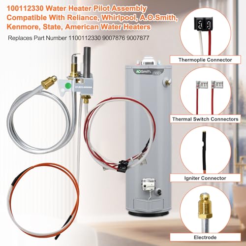 100112330 Water Heater Pilot Assembly Compatible with Whirlpool - Image 6