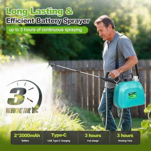 Battery Powered Sprayer 2 Gallon, Upgrade Electric Garden - Image 6
