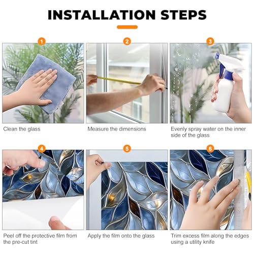 Window Privacy Film Frosted Glass Window Sticker Window | Home Repair - Image 7