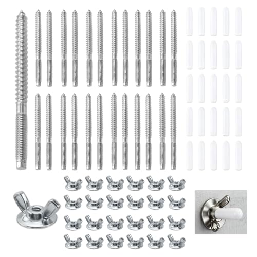 CNQLIS 25 Set 1/4"-20 x 2-1/4" Hurricane Anchoring Kit - Image 2