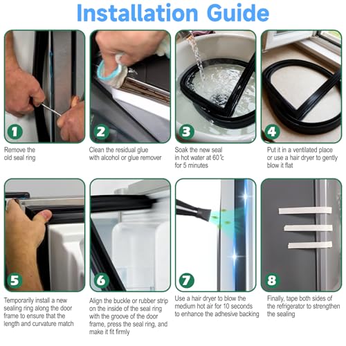 UPGRADED WR24X10186 Refrigerator Door Gasket Replacement | Home Repair - Image 6