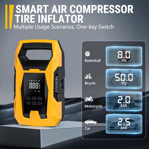 CARSUN AC/DC Tire Inflator Portable Air Compressor, Dual - Image 7
