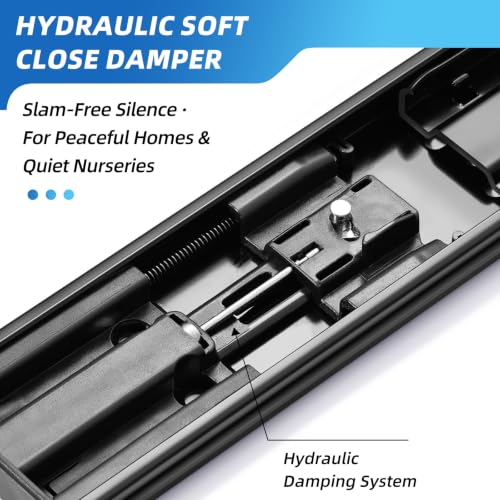 Soft Close Drawer Slides 1 Pair Full Extension 12 14 16 18 - Image 6