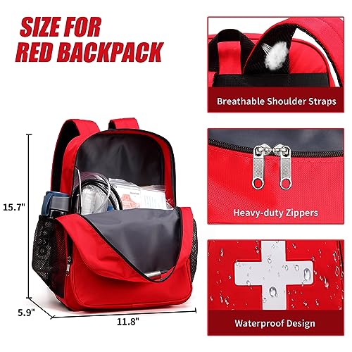 Gatycallaty First Aid Backpack Emergency Medical Empty - Image 6