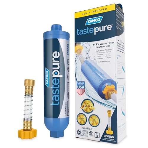 Camco Tastepure RV Water Filter - GAC & KDF Filtration - Made - Image 2