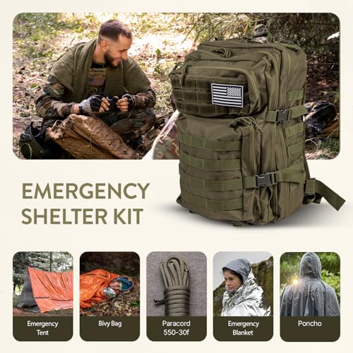 Bug Out Bag Backpack Survival Kit, Prepper Emergency - Image 5