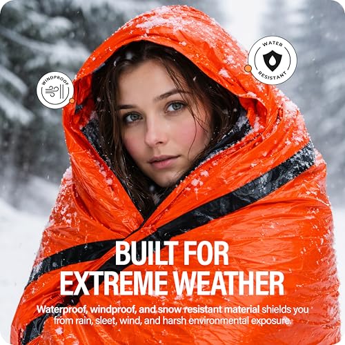 Primacare CB-3684-2 Pack of 2 Emergency Sleeping Bags - Image 6