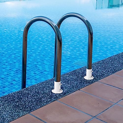 2pcs Pool Deck Flanges, Stainless Steel Pool Ladder - Image 7