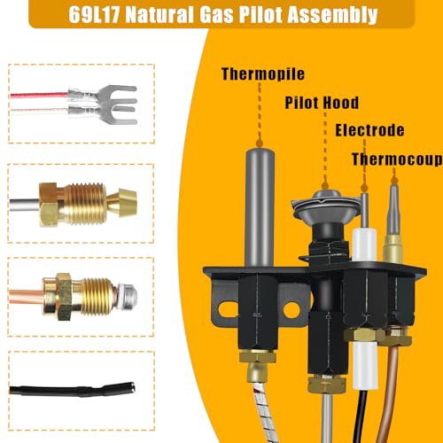 69L17 Pilot Assembly 108084-02 Natural Gas Compatible with Lennox - Image 3