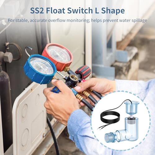 6 Pcs SS2 L-Shape AC Float Switches, 3/4 in Adapter - Image 3