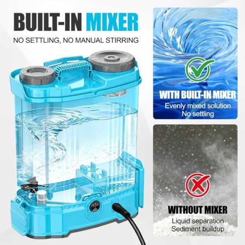 Battery Powered Backpack Sprayer 4 Gallon with Auto-Mixing - Image 4