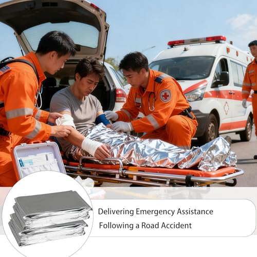 158 Pcs Emergency Blanket Bulk Silver Foil Reflective - Image 6