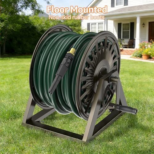 Wall/Floor Mount Hose Reel, Holds 200-Feet of 5/8-Inch Hose - Image 3
