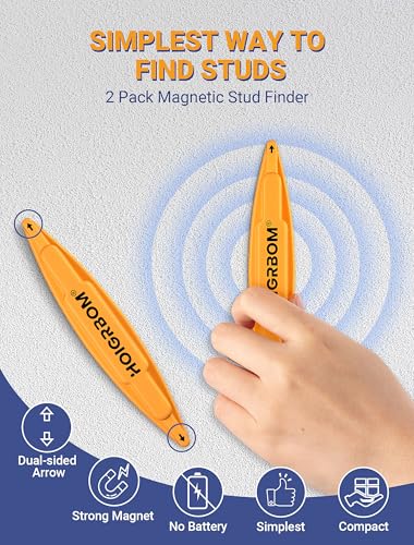 2-Pack Magnetic Stud Finder - No Batteries Required | Home Repair - Image 4