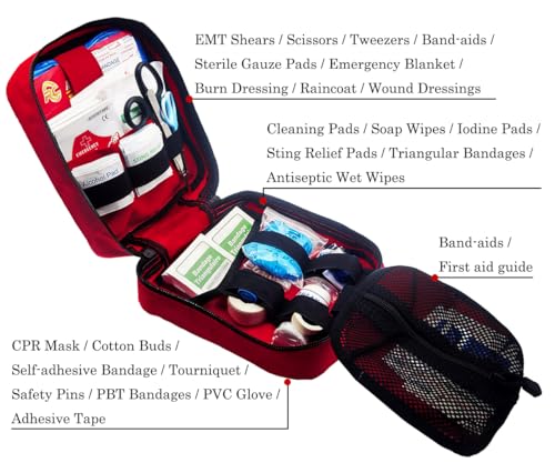 First Aid Kit Med Medical - Kit Rip-Off 180 pcs | Travel Essentials - Image 3