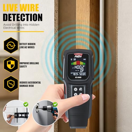 098D 5‑in‑1 Stud Finder Wall Scanner with Laser Liner – | Home Repair - Image 6