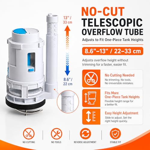 3 Inch Dual Flush Valve Replacement Kit for One-Piece Dual - Image 5