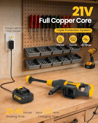 Cordless Pressure Washer Battery Powered, Handheld Cordless Power - Image 6