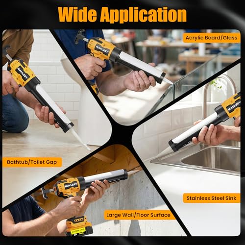 Electric Caulking Gun Compatible with Dewalt 20V Battery | Home Repair - Image 8