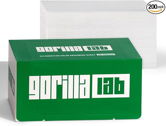 Gorilla Lab Color Catcher Monster Sheets for Laundry, 200 Count Heavy-Duty XL Dye & Debris Absorbing, Fragrance Free, Safe for Sensitive Skin, Works in All Washers