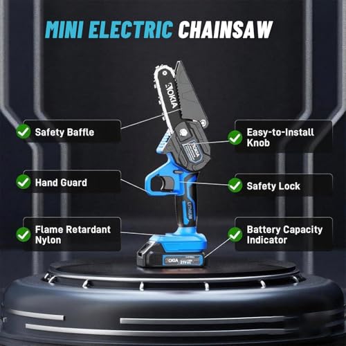 Mini Chainsaw, 20V Cordless 4 Inch - Image 5