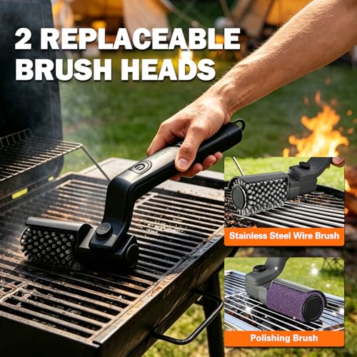 Electric Grill Brush, Rechargeable Cordless BBQ Cleaning Brush - Image 6