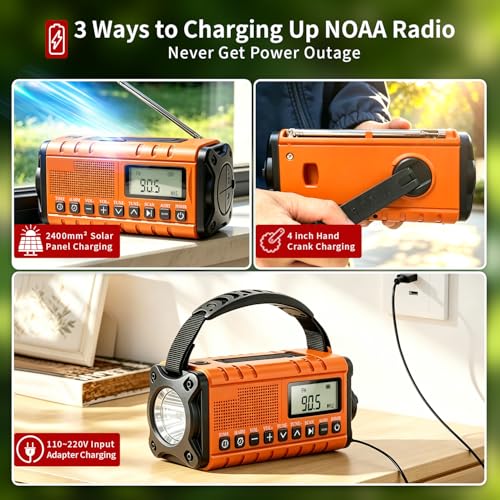 10000mAh/37000mWh Emergency Radio-Weather Radio Portable - Image 5