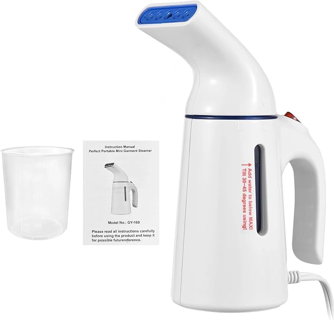 Portable Handheld Garment Steamer 120ml Capacity 700W Auto Shut-Off Steamer for Clothes Removes Wrinkles on Clothes and Fabric