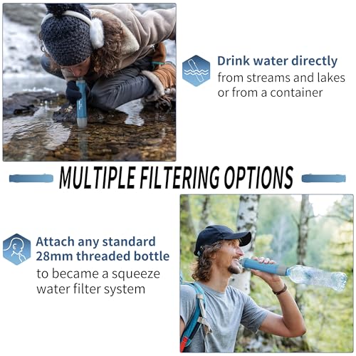 Yuclet Emergency Water Filter Straw for Survival, Camping - Image 5