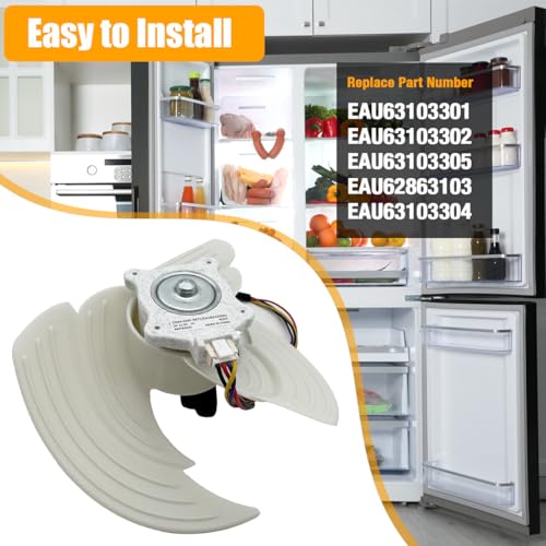 EAU63103302 EAU63103301 Refrigerator Evaporator Condenser Fan - Image 3